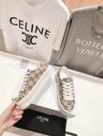 Celine Triomphe Sneakers In Canvas Beige For Women