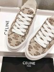 Celine Triomphe Sneakers In Canvas Beige For Women