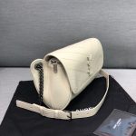 Saint Laurent Niki Medium Crinkled Shoulder Bag White For Women 11in/28cm YSL