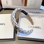 Chanel Hairband CC Logo White For Women