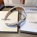 Chanel Hairband CC Logo White For Women