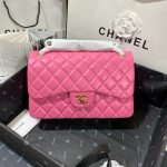 Travel Set: Louis Vuitton Horizon 55 Suitcase Pink + Chanel Large Classic Handbag Pink