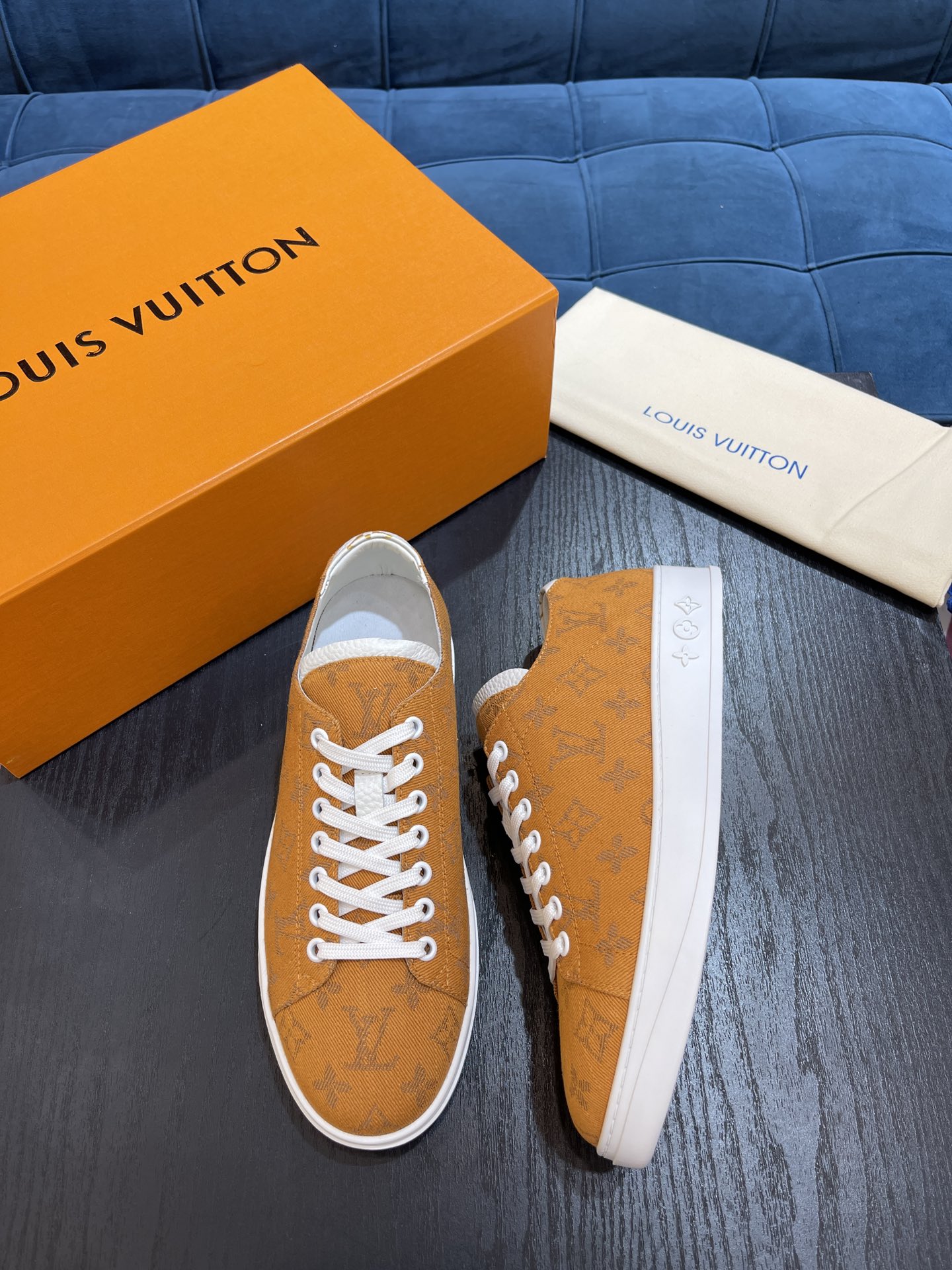 Louis Vuittion LV Resort Sneaker Light Orange For Men LV