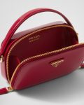 Prada Odette Patent Leather Mini-Bag Cherry Red For Women 1BH206_069_F0E06_V_OVM – 6.8 Inches / 17.5 Cm