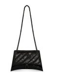 Crush Medium Chain Bag Quilted In Black For Women 12.2in/31cm 716393210IY1000