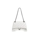 Crush Medium Chain Bag Quilted In Optic White For Women 12.2in/31cm 716393210J09001