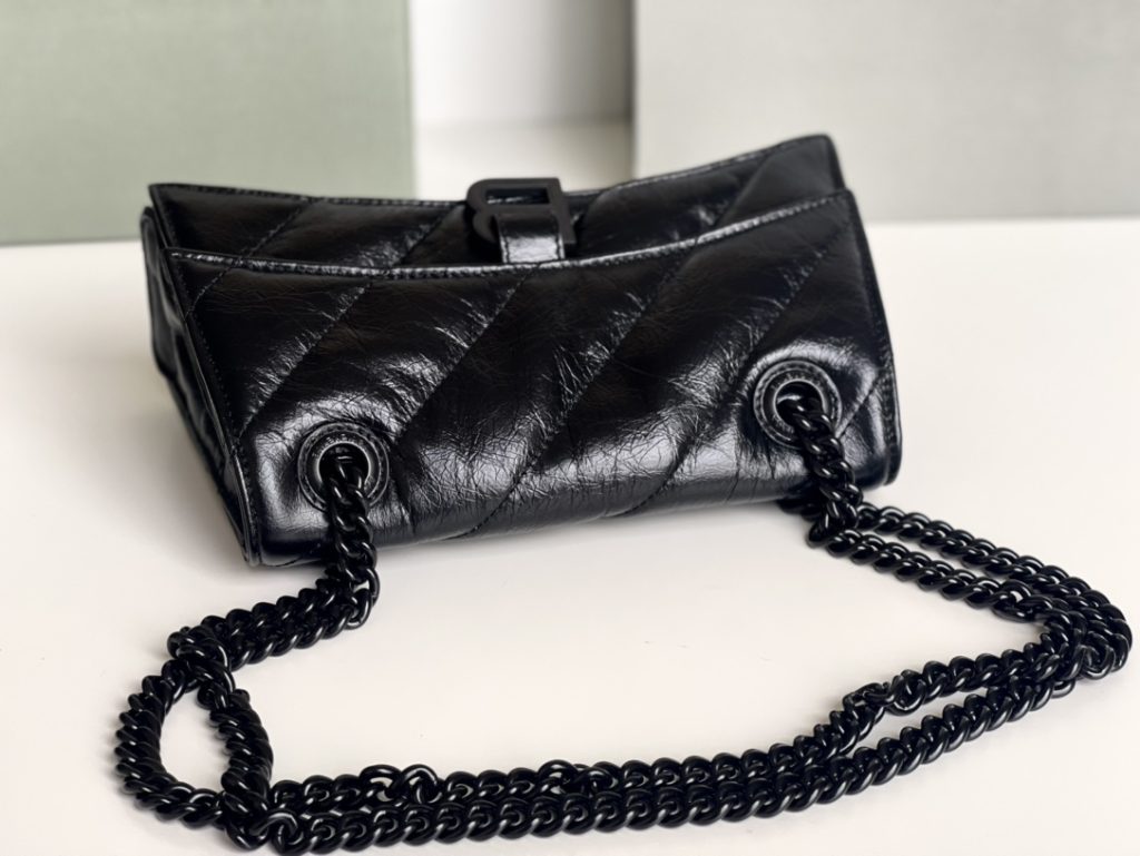 Crush Small Chain Bag Quilted In Black For Women 9.8in/25cm 716351210IY1000