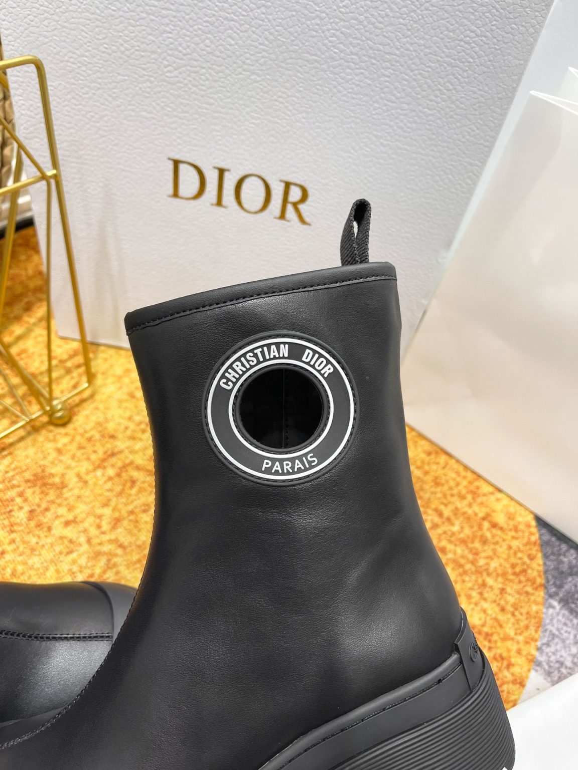 Christian Dior Women’s Dior Symbol Ankle Boots Black For Women CD KCI770VSO_S900