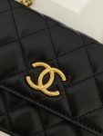 Chanel Wallet With Strap Black For Women, Women’s Bags 6.7in/17cm