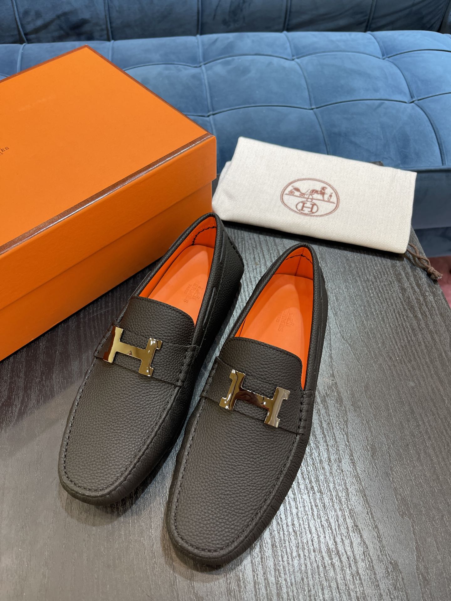 Hermes Irving Loafer Coffee For Men