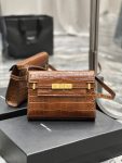 Saint Laurent Manhattan Small Shoulder Bag Brown For Women, Women’s Bags 9.4in/24cm YSL 675626AAAOH2591