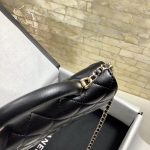 Chanel Hand-Held Oblique Cross Bag Black For Women, Women’s Bags 6.7in/19cm