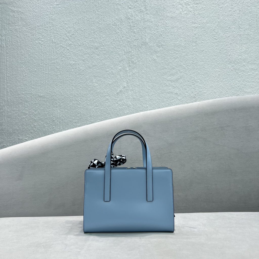 Prada Re-Edition 1995 Brushed Mini Handbag Blue For Women, Women’s Bags 8.6in/22cm