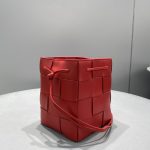 Bottega Veneta Mini Cassette Bucket Bag Red, For Women, Women’s Bags 5.5in/14cm 680217VCQC46358