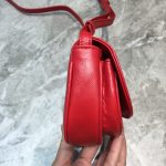 Balenciaga Leader Soft Round Cross Bag In Red, For Women, Women’s Bags 6.3in/16cm