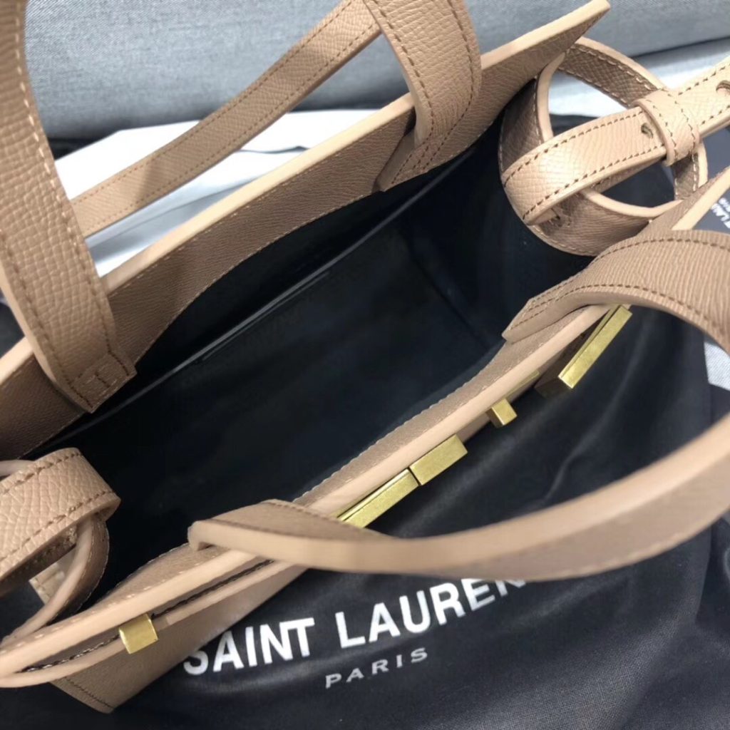 Saint Laurent Manhattan Nano Shopping Bag In Box Beige For Women 8.2in/21cm YSL