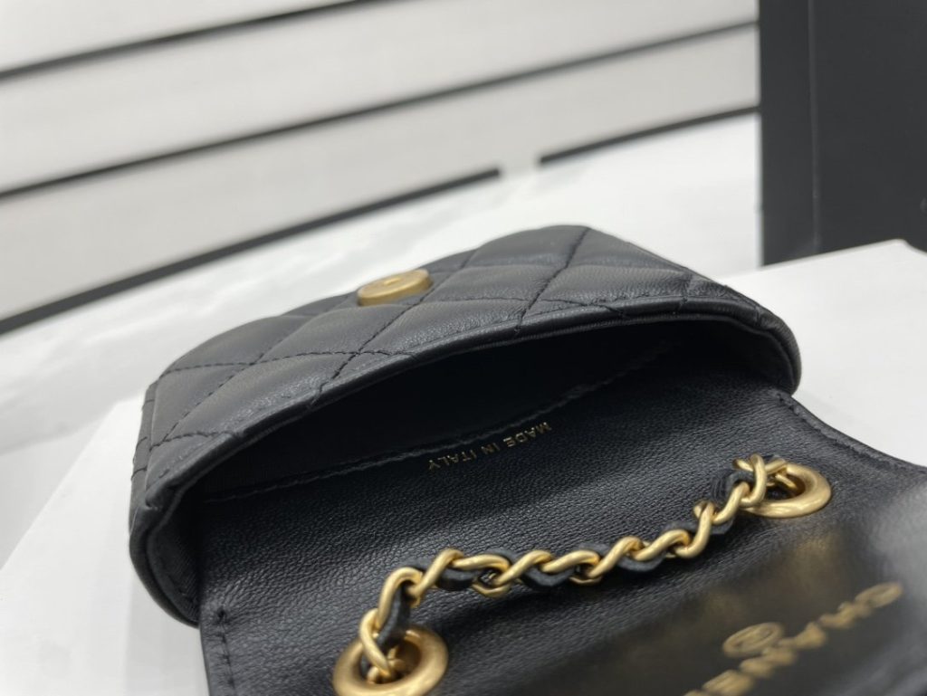 Chanel Mini Flap Bag Black For Women, Women’s Bags 3.5in/9cm