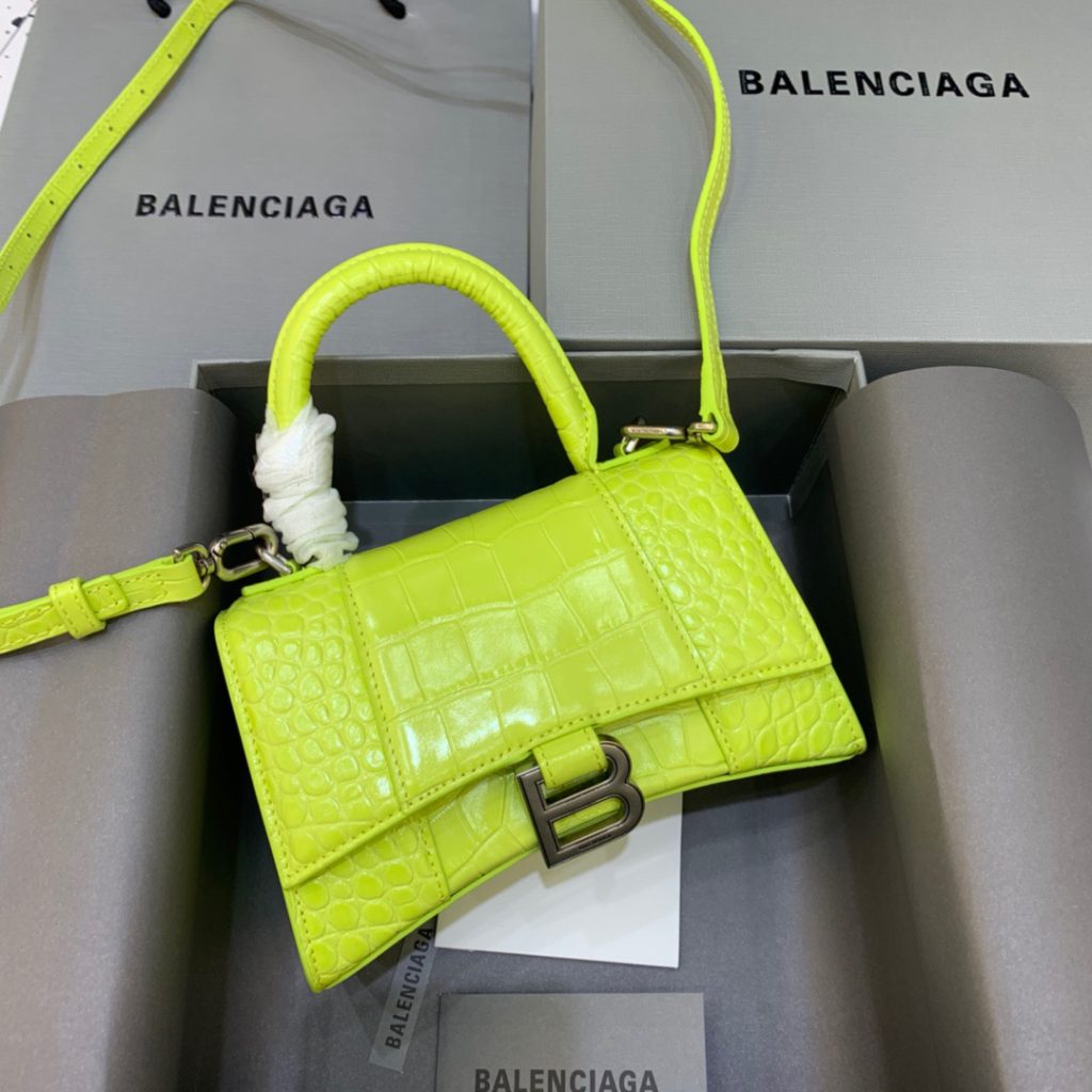 Balenciaga Hourglass XS Handbag In Light Green, For Women, Women’s Bags 7.4in/19cm