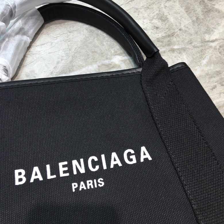 Balenciaga Navy Small Cabas Tote Bag In Black, For Women, Women’s Bags 18.5in/47cm 3399332HH3N1000