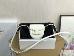 Celine Mini Besace Cuir Triomphe White For Women 4in/11cm 10J303DPQ.01BC