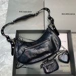 Balenciaga Le Cagole XS Shoulder Bag In Black, For Women, Women’s Bags 13in/33cm