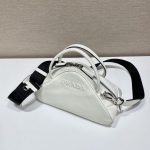 Prada Triangle Bag White For Women, Women’s Bags 9.8in/25cm 1BB082_2BYA_F0009_V_NEO