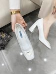 Prada Patent Pumps White For Women 3.5in/90mm PRD