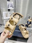 Chanel Women’s Sandals With Chanel Logo Beige For Women