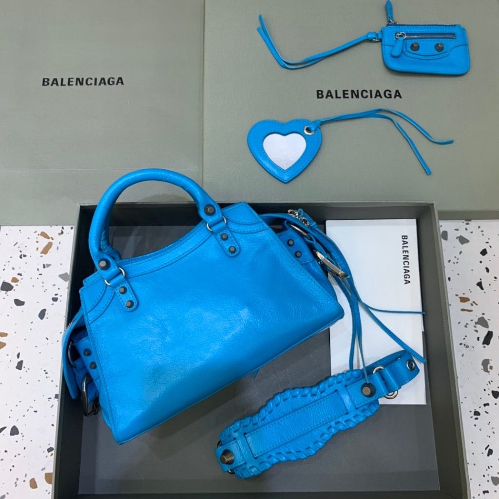 Balenciaga Neo Cagole XS Handbag In Blue, For Women, Women’s Bags 10.2in/26cm