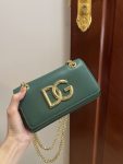 Dolce & Gabbana Polished 3.5 Phone Bag Green For Women 7.3in/19cm DG