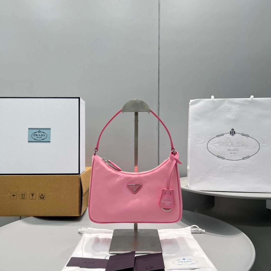 Prada Re-Nylon Re-Edition 2000 Mini-Bag Pink For Women, Women’s Bags 8.6in/22cm 1NE515_RDH0_F0E18