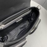 Prada Pocket Nylon And Brushed Bag Black For Women, Women’s Bags 9in/23cm 1BD295_789_F0002_V_BFO