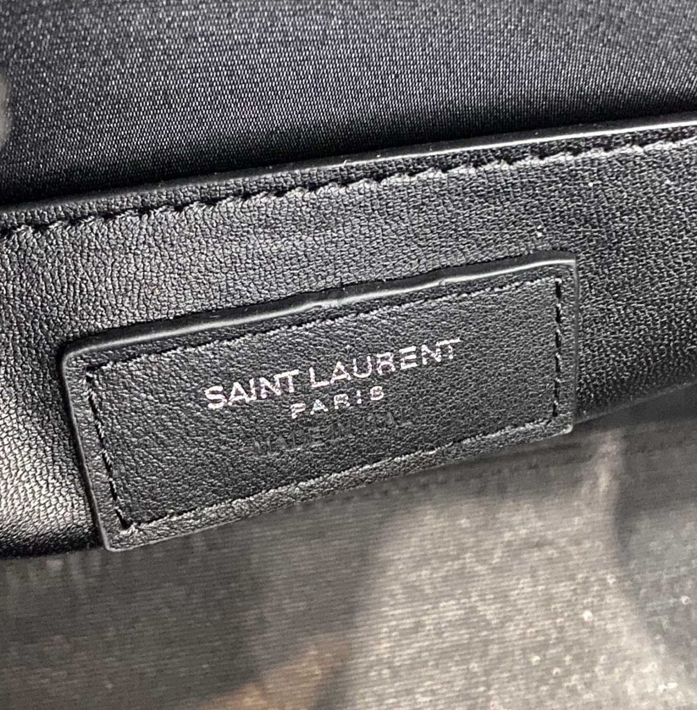 Saint Laurent Manhattan Shoulder Bag In-Shiny Black For Women 11.4in/29cm YSL 579271DND0J1000