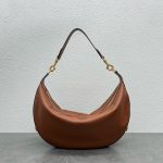 Celine Medium Leandre Bag In Supple Brown For Women 14in/35cm 197263DV7.04LU