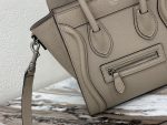 Celine Nano Luggage Bag In Drummed Light Brown For Women 8in/20cm 189243DRU.03UN