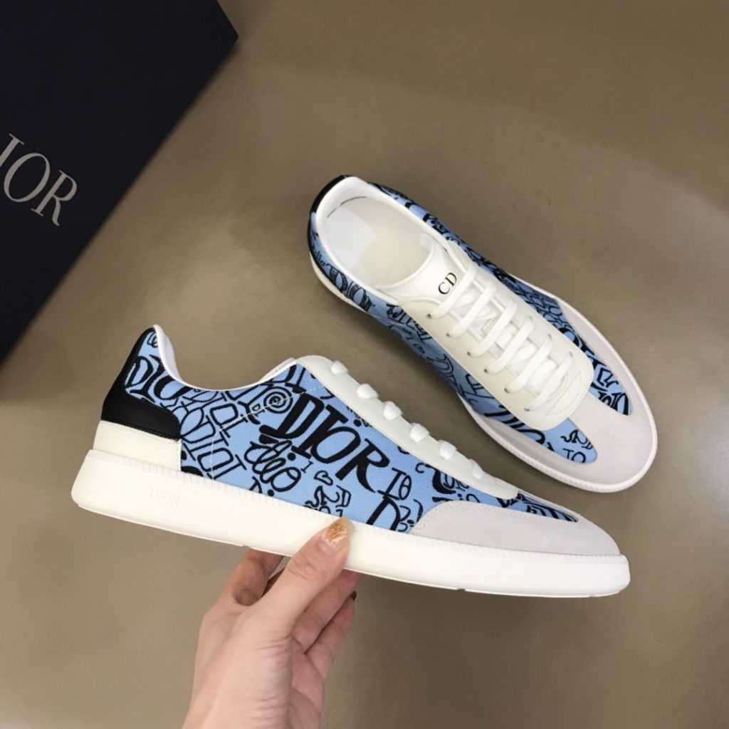 Christian Dior Sneakers White/Blue For Men CD