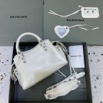 Balenciaga Neo Cagole XS Handbag In White, For Women, Women’s Bags 15.3in/39cm 700451210B09104