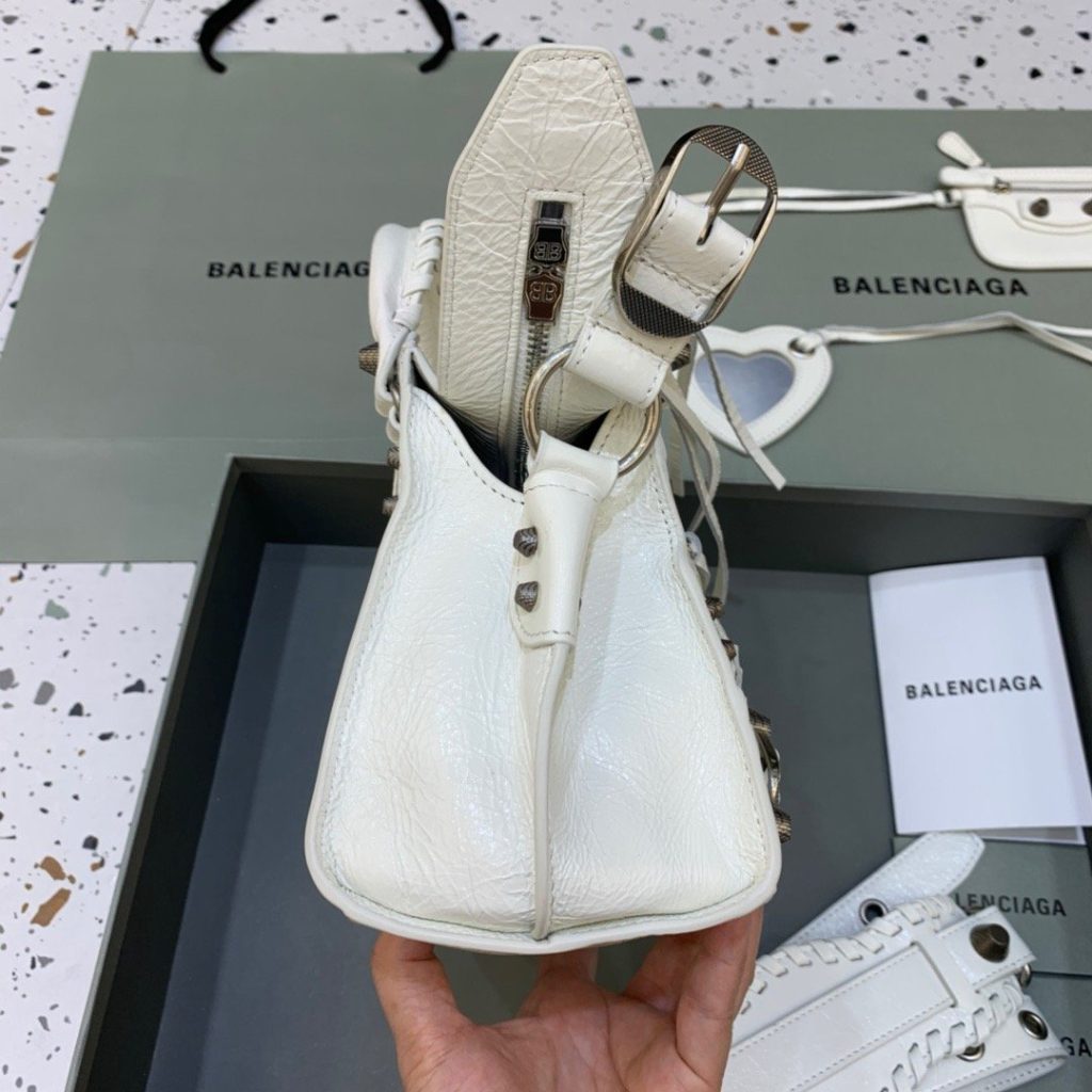 Balenciaga Neo Cagole XS Handbag In White , For Women, Women’s Bags 10.2in/26cm 700940210B09104