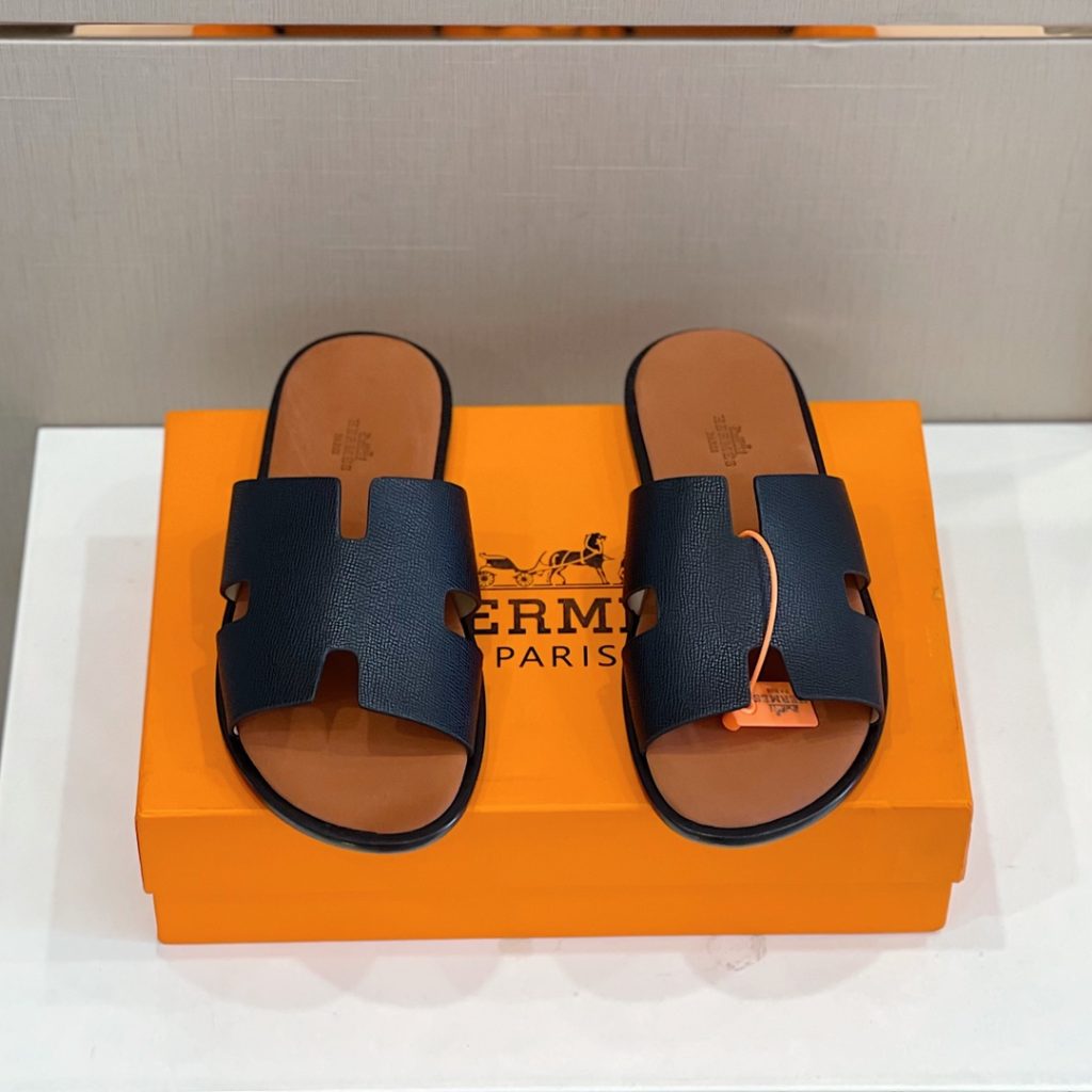 Hermes Izmir Sandal Black And Brown For Men