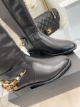 Chanel Women’s High Boots With Decor Black For Women 1.5in/ 4cm