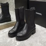 Chanel Women’s Ankle Boots Black For Women 1.6in/4cm