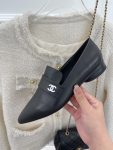 Chanel Women’s Loafer With Logo Black For Women