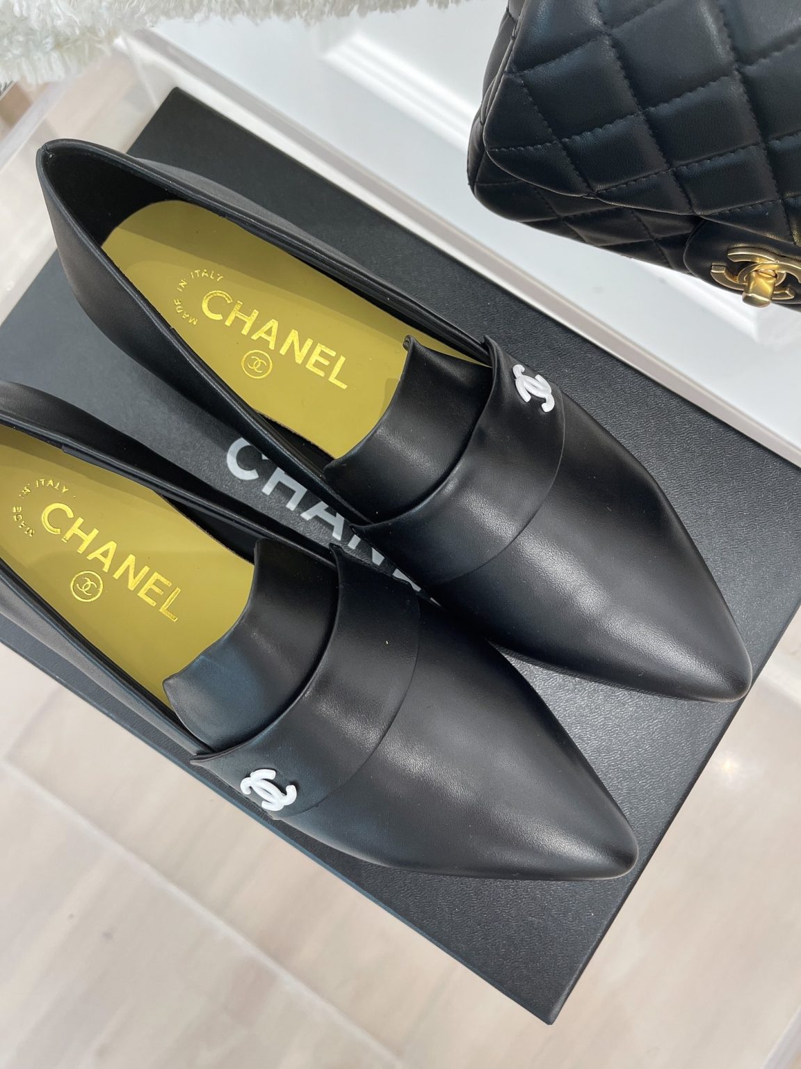 Chanel Women’s Loafer With Logo Black For Women