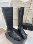 Chanel Women’s High Boots With Decor Black For Women 1.5in/ 4cm