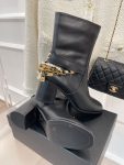 Chanel Women’s Ankle Boots With Decor Black For Women 3.7in/9.5cm