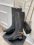 Chanel Women’s High Boots With Decor Black For Women 1.5in/ 4cm