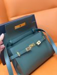 Saint Laurent Manhattan Small Shoulder Bag Dark Green For Women 9.4in/24cm YSL