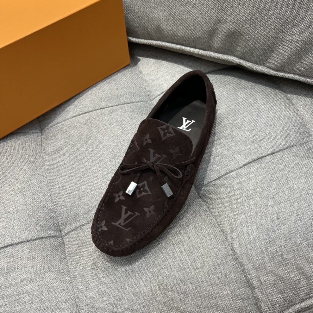 Louis Vuittion LV Driver Moccasin Brown For Men LV 1AAF0E