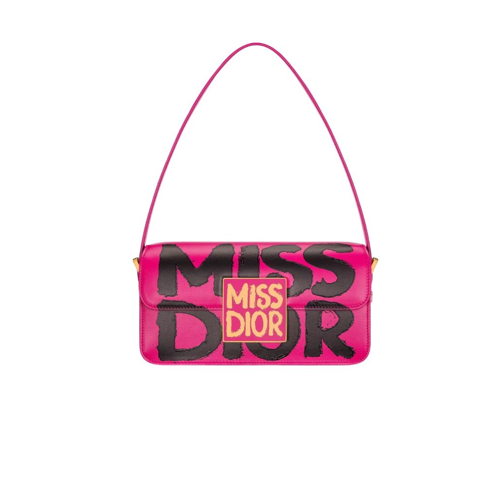 Miss Dior Flap Bag Fuchsia and Black For Women 22cm/8.5in  – M2610UZCJ_M929