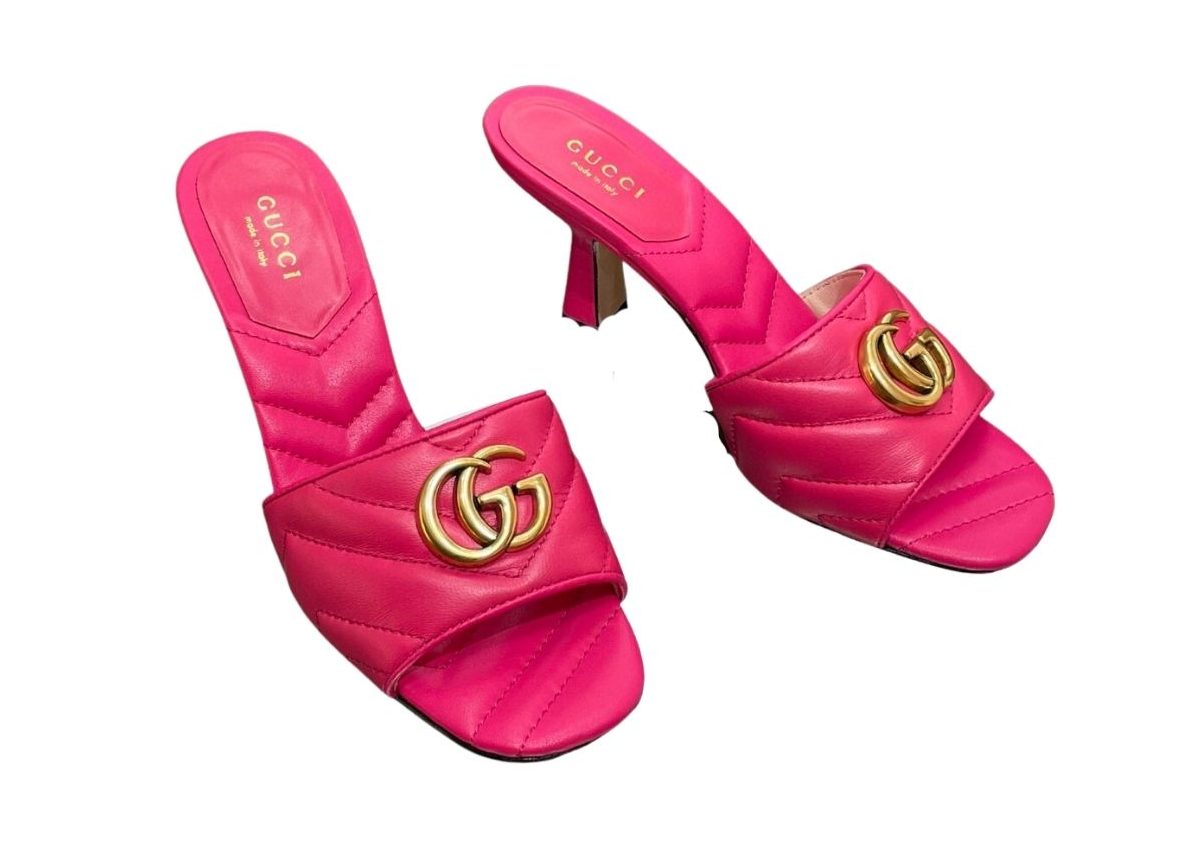 Gucci Double G Slide Sandal Pink For Women 674839 BKO00 5752